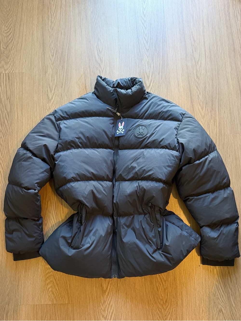 Psycho Bunny Men’s Dark Gray Puffer Jacket